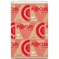 фото Бумажные полотенца листовые для рук Focus Premium V сложения 2 слоя