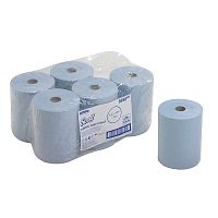 фото Бумажные полотенца в рулонах Kimberly-Clark 6658 SCOTT Slimroll, 165 м., синие, 1 слой
