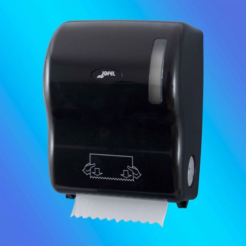 картинка Диспенсер Jofel Black для рулонных бум. полотенец AG56600 картинка Диспенсер Jofel Black для рулонных бум. полотенец AG56600