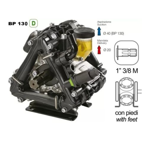 картинка Насос мембранный Comet BP130 D (124 л/мин; 20 бар) фото 5 картинка Насос мембранный Comet BP130 D (124 л/мин; 20 бар) фото 5