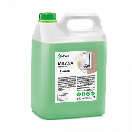 картинка Жидкое мыло Grass MILANA алоэ вера (канистра 5 кг) картинка Жидкое мыло Grass MILANA алоэ вера (канистра 5 кг)