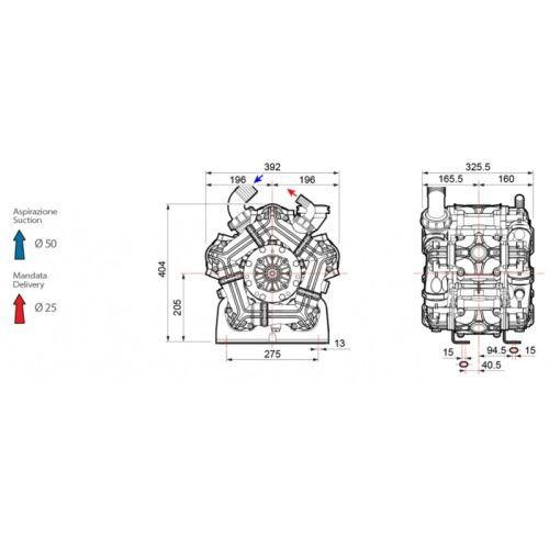 картинка Насос мембранный Comet ВPS260 (249 л/мин; 20 бар) фото 4 картинка Насос мембранный Comet ВPS260 (249 л/мин; 20 бар) фото 4
