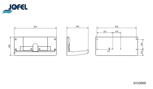 картинка Стол Jofel пеленальный настенный горизонтальный AY10000 фото 3 картинка Стол Jofel пеленальный настенный горизонтальный AY10000 фото 3