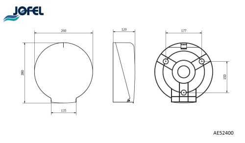 картинка Диспенсер Jofel Azur д/рулонной туалет. бумаги AE52400 фото 2 картинка Диспенсер Jofel Azur д/рулонной туалет. бумаги AE52400 фото 2