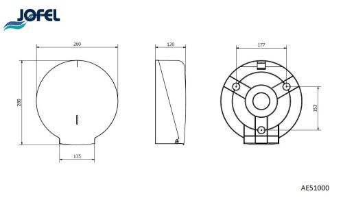 картинка Диспенсер Jofel Azur для рулонной туалет. бумаги AE51000 фото 2 картинка Диспенсер Jofel Azur для рулонной туалет. бумаги AE51000 фото 2